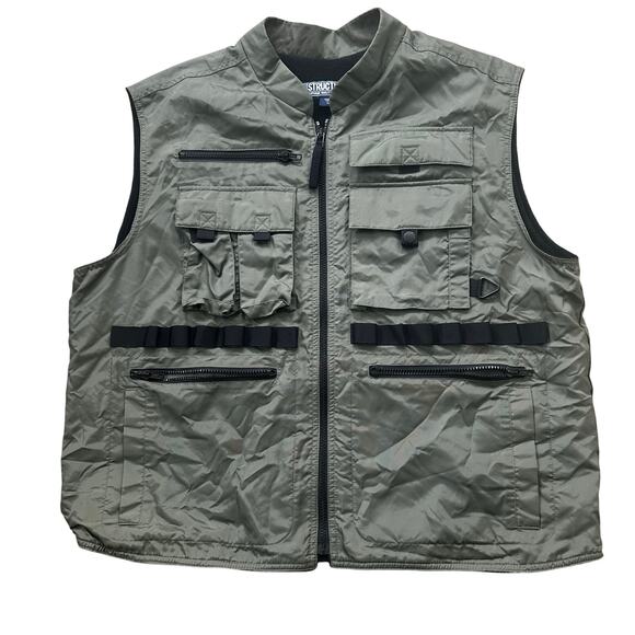 Structure US M20 Men's Vest Fishing Hunting Cargo Size L khaki green Size L - Picture 1 of 8